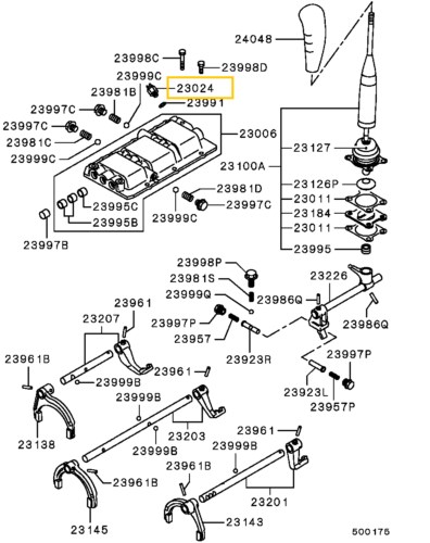 ME581047 Mitsubishi L200 Tolatólámpa Kapcsoló 2. kép