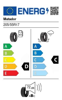 Matador XL FR MP93 NORDICCA M+S 3PMSF 205/55 R17 95V téli gumi 2. kép