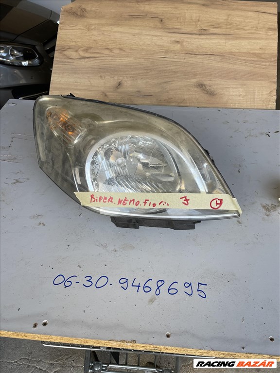 Peugeot Bipper Bipper fényszóró lámpa Nemo Fiorino 1. kép