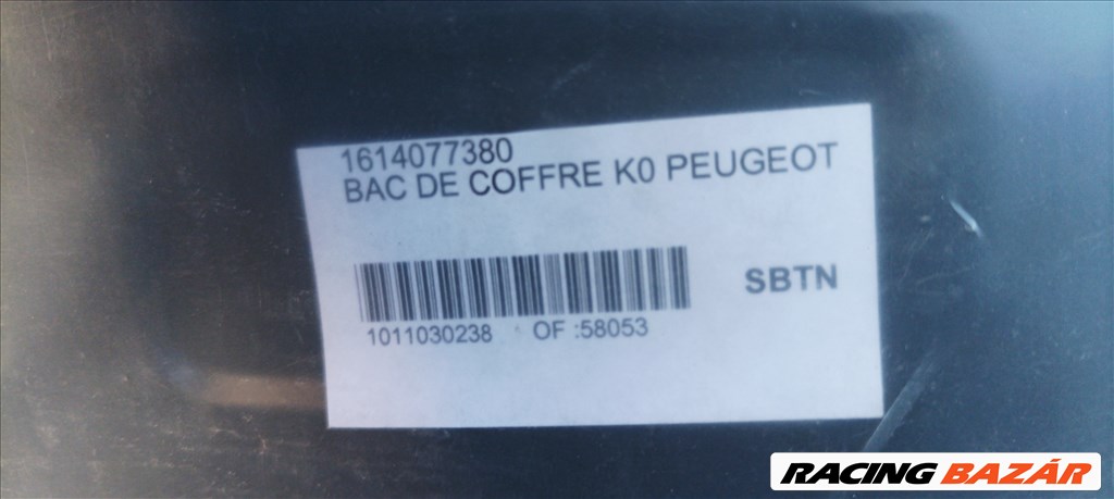 Peugeot Expert Traveller gyári csomagtér csomagtértálca  1614077380 3. kép