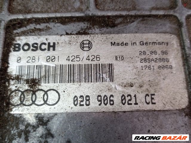 Audi A4 (B5 - 8D) 1.9 TDI motorvezérlő "122487" 0281001425 028906021ce 4. kép