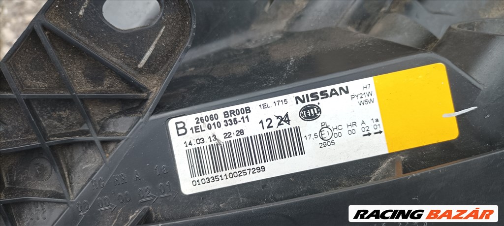 Nissan Qashqai (J10), Nissan Qashqai+2 (NJ10) gyári halogén fényszóró  26060br00b 7. kép