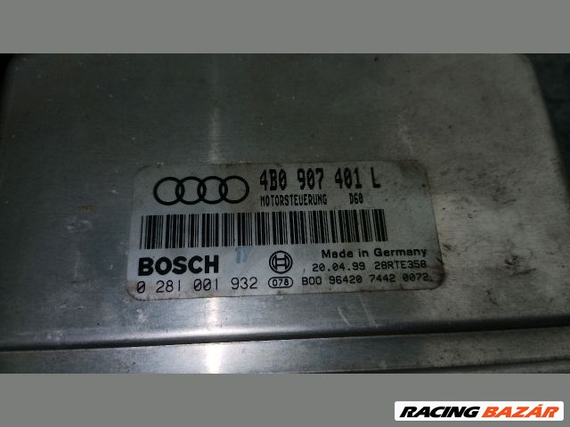 Audi A6 (C5 - 4B) 2.5 TDI motorvezérlő "116828" 4b0907401l 0281001932 4. kép