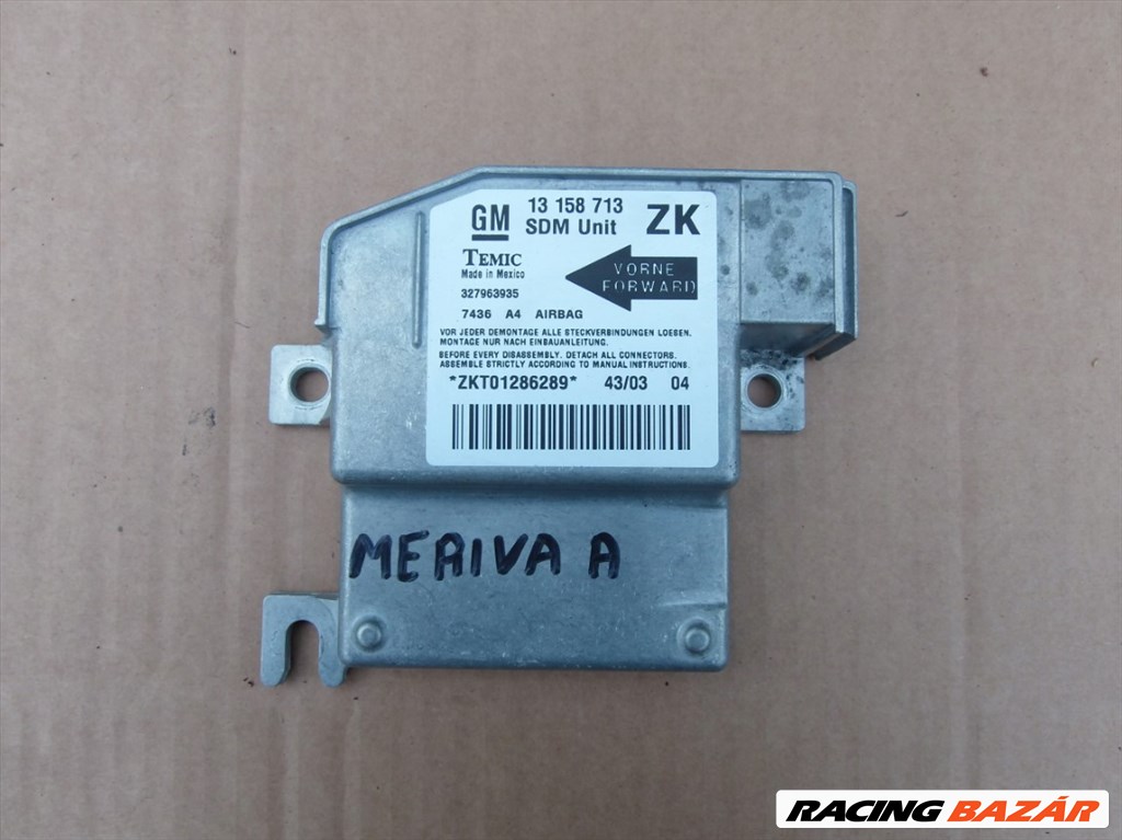 Opel Meriva A légzsák elektronika  13158713 1. kép