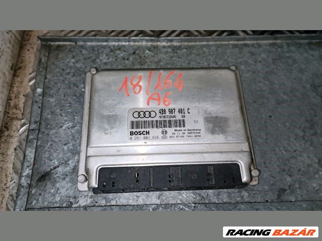 Audi A6 (C5 - 4B) 2.5 TDI motorvezérlő "112820" 4b0907401c 0281001836 3. kép
