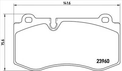 BREMBO P 50 074 - fékbetét BRABUS MERCEDES-BENZ