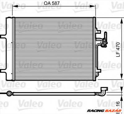VALEO 814184 - klíma kondenzátor FORD LAND ROVER