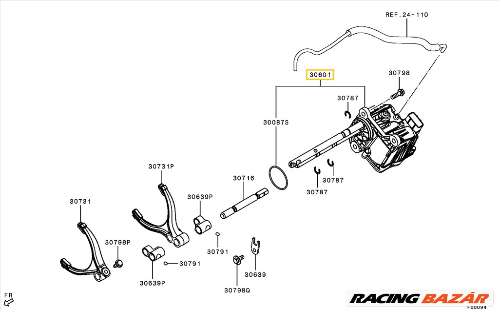 EREDETI - Mitsubishi L200 / Pajero 4WD Actuator 2015- 3242a178 10. kép