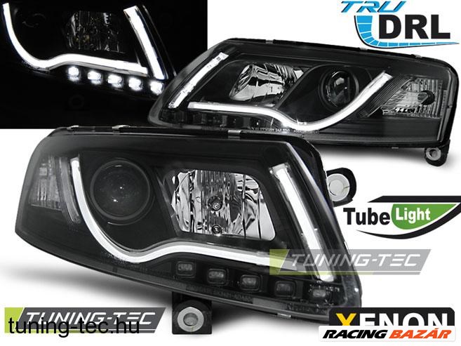 Audi A6 (C6 - 4F) AUDI A6 C6 04-08 XENON TUBE LIGHTS TRU DRL BLACK T 1. kép