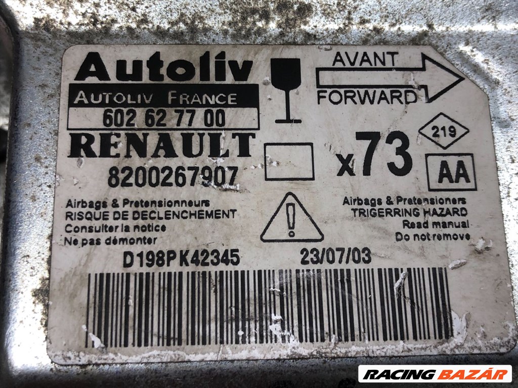 Renault Vel Satis RENAULT VEL SATIS Légzsák Elektronika #11228 8200267907 602627700 9. kép