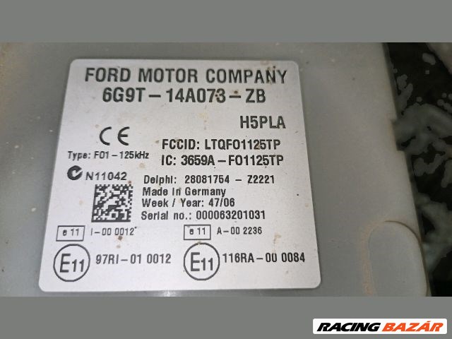 Ford S-MAX Mk1 utastér biztosítéktábla "122427" 3659af01125tp 6g9t14a073zb 5. kép