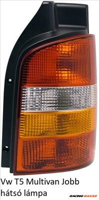 Vw T5 Multivan Jobb hátsó lámpa - foglalat nélkül (piros-sárga) -9 09 7H0945096G