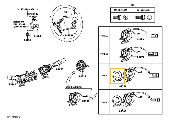 84307-0K020 Toyota Hilux Légzsák Átvezető Szalag Multikormányos GGN KUN LAN TGN 2008-2015 13. kép