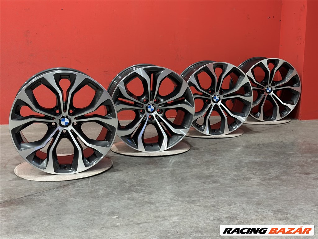 R20 5x120 Original BMW X5 E70 F15 X6 F16 Y-Spoke style 451 kétszéles gyári alufelnik 3. kép