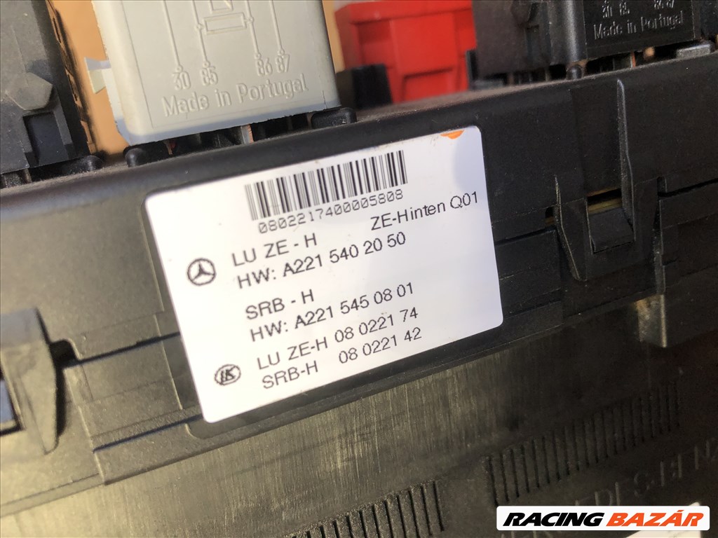 Mercedes Benz S, W 221 biztosíték panel, SAM modul a2215454932 3. kép