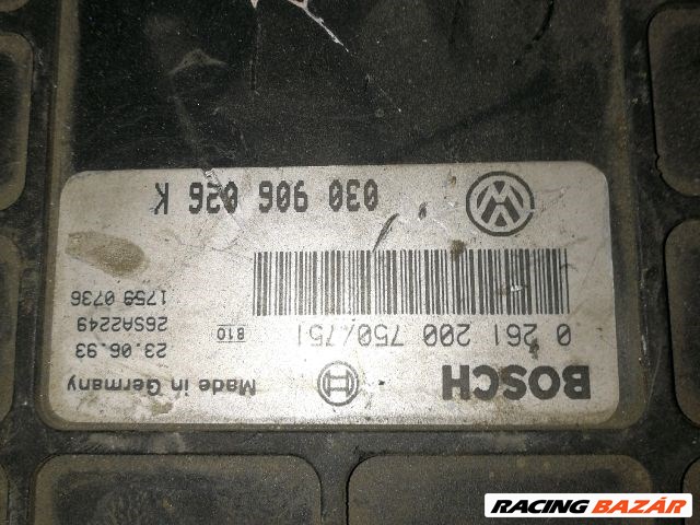 Volkswagen Golf III motorvezérlő 1.4 "90392" 0262200750 030906026k 2. kép
