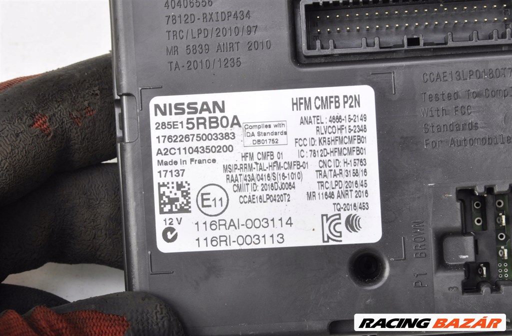 Nissan Micra K14 vezérlő egység 285e15rb0a 4. kép