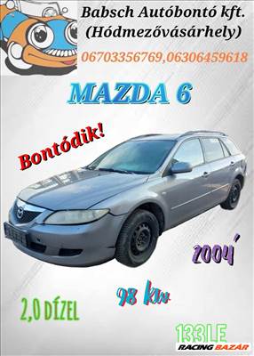 Mazda 6 (1st gen) bontott alkatrészei (24/8)