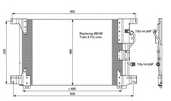 NRF 35772 - klíma kondenzátor MERCEDES-BENZ 1. kép
