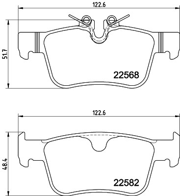 TEXTAR 2256801 - fékbetét VOLVO VOLVO ASIA 1. kép