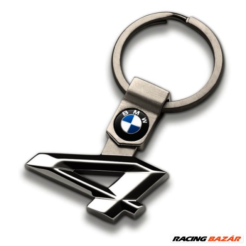 Gyári BMW 4-es rozsdamentes kulcstartó 80272454650 1. kép