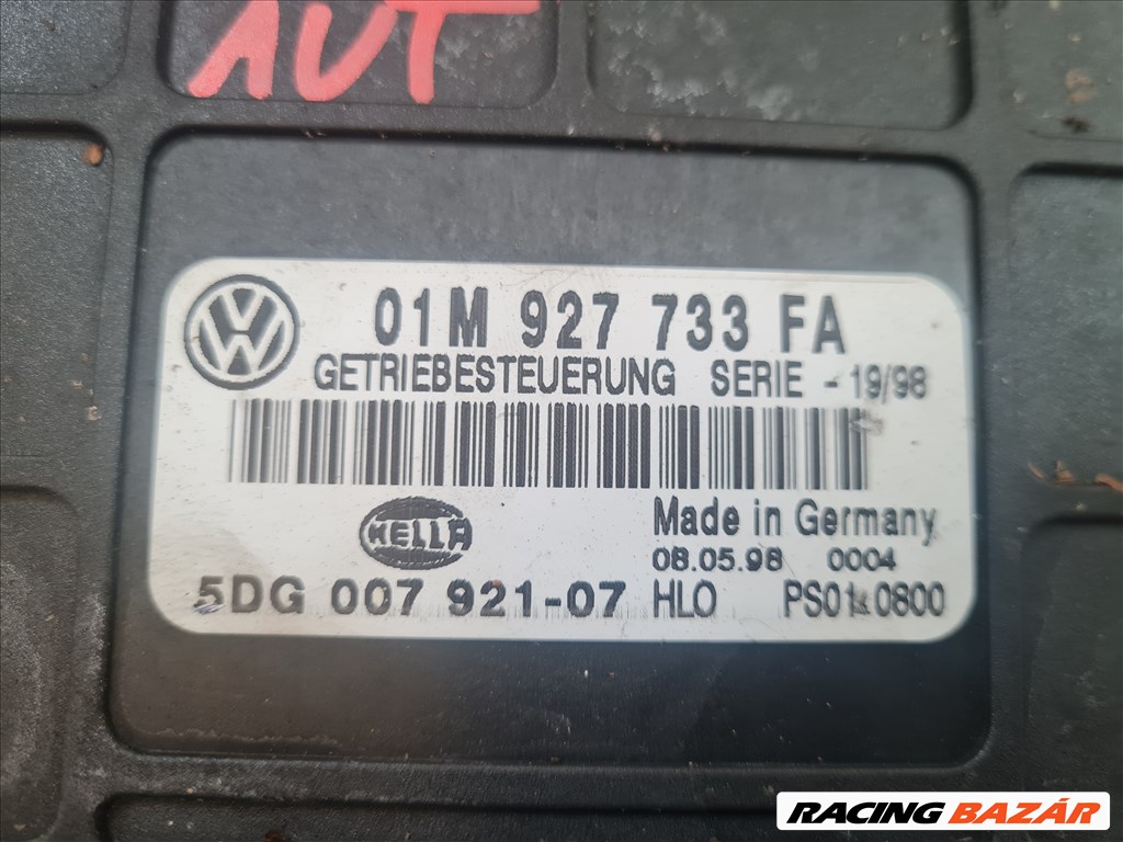 Volkswagen Golf IV sebességváltó vezérlőegység 01M 927 733 FA 3. kép