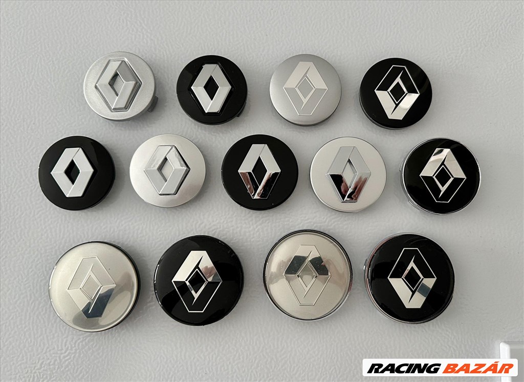 Új Renault felni alufelni kupak közép felniközép felnikupak embléma jel kerékagy porvédő kupak 1. kép