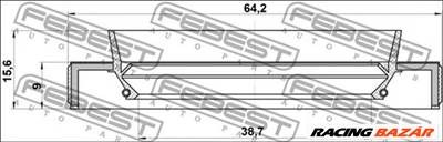 FEBEST 95HBY-40640916R - Féltengely szimmering LEXUS MITSUBISHI MITSUBISHI (GAC) TOYOTA TOYOTA (FAW)