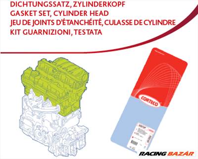 CORTECO 417748P - hengerfej tömítéskészlet DACIA RENAULT