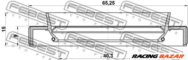 FEBEST 95HBY-42650915C - Féltengely szimmering LEXUS PONTIAC TOYOTA TOYOTA (GAC) 1. kép