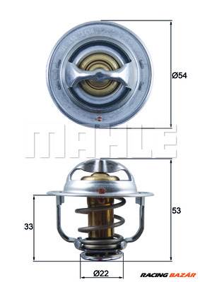 MAHLE TX 179 89D - termosztát, hűtőfolyadék CHEVROLET OPEL VAUXHALL