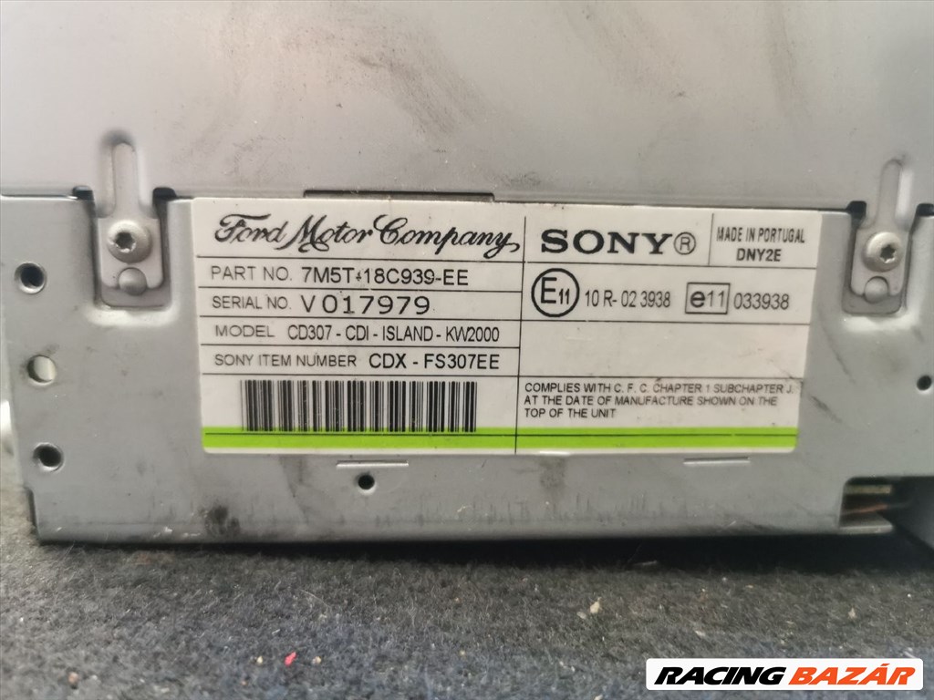 Ford Focus Mk2 cd fejegység  sony-7m5t18c939ee 3. kép