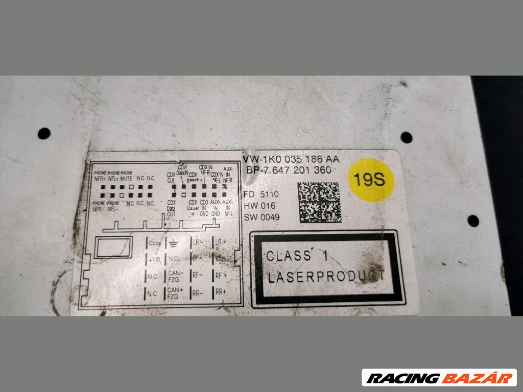 Ford Focus Mk2 cd fejegység  sony-7m5t18c939ee 4. kép