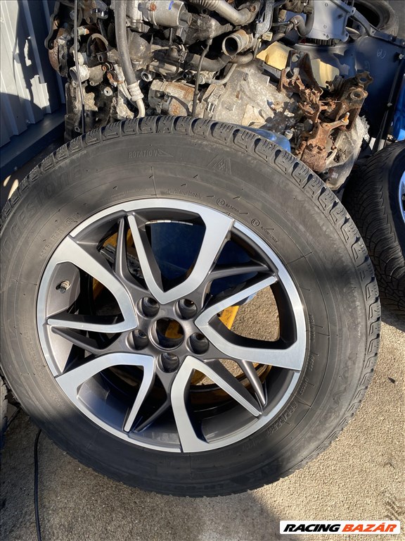  Toyota 5x114.3 lyukosztású 17" gyári alufelni Bridgestone téli gumival 7. kép