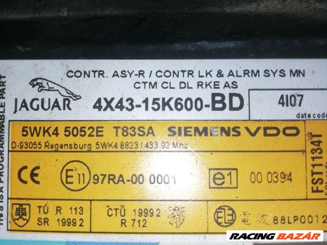 Jaguar X-Type CF1 Komfort Elektronika "117750" 4x4315k600bd 5wk45052e 3. kép