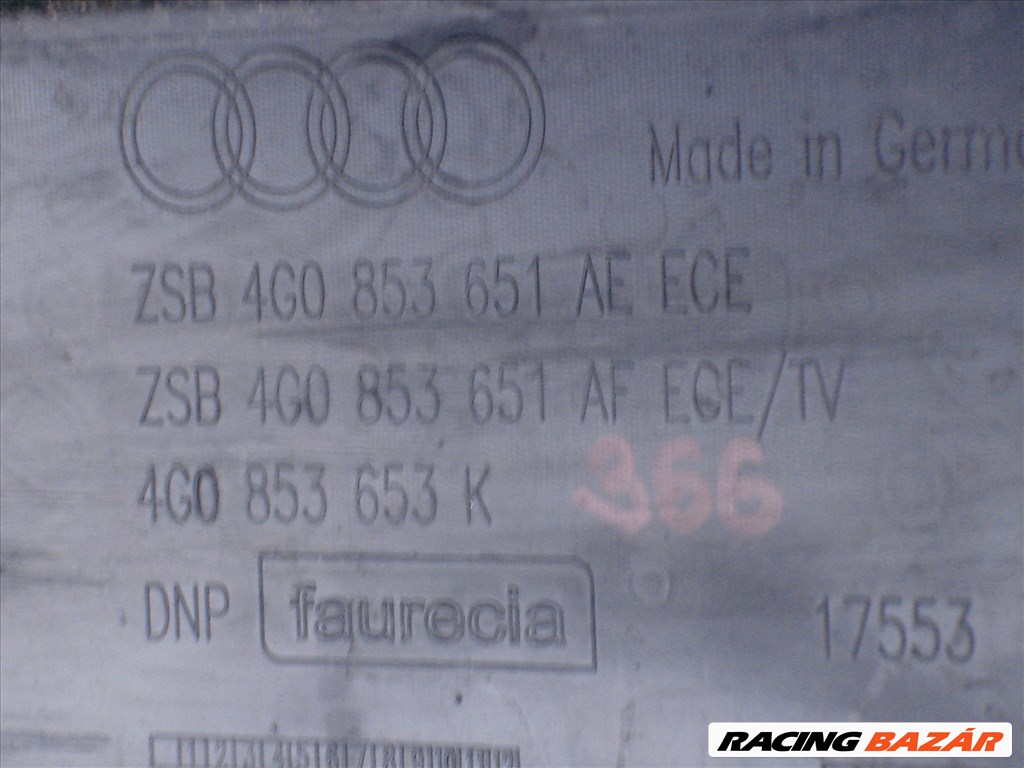 Audi A6 4G Facelift S-Line Hűtődíszrács 4G0853651AG 2015-től 5. kép