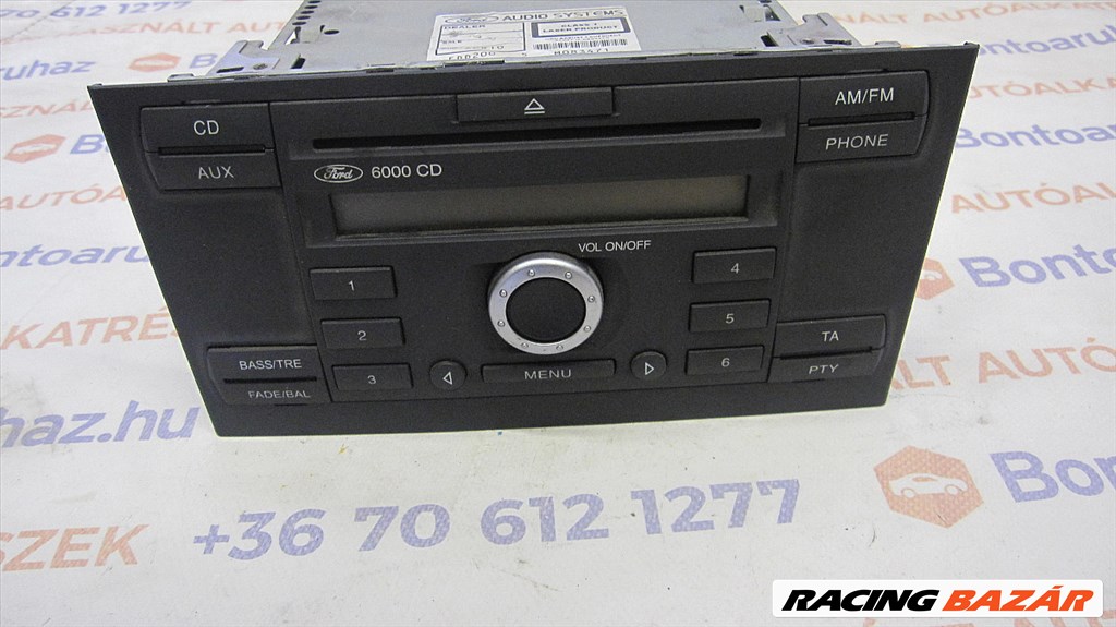 Ford Mondeo MK3 Eladó gyári, bontott 6000 CD rádió fejegység kóddal   1. kép