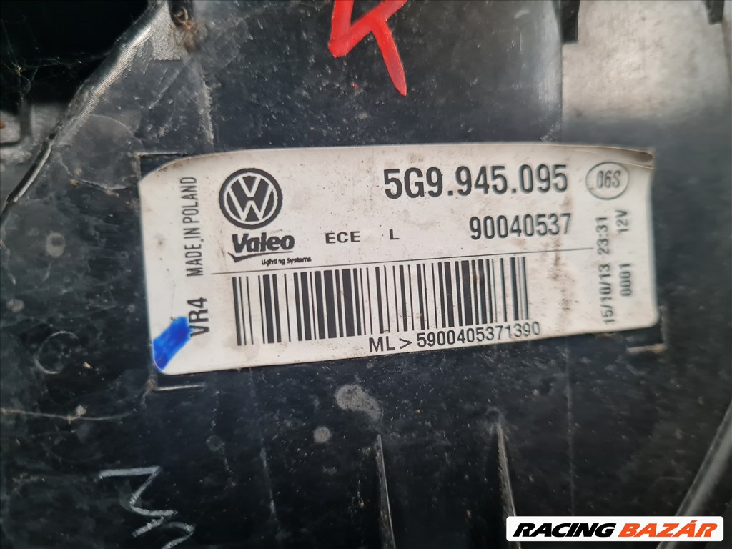Volkswagen Golf VII kombi bal hátsó külső lámpa 5G9 945 095 6. kép