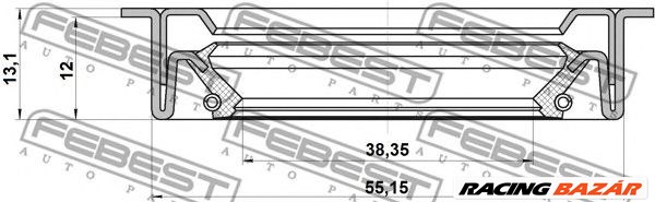 FEBEST 95LDS-40551213C - Féltengely szimmering FORD FORD AUSTRALIA FORD USA SEAT SKODA VOLVO VW 1. kép
