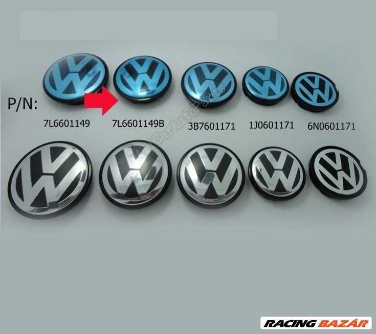 Új VW Volkswagen Felni Alufelni Kupak Közép Felnikupak Embléma Jel 1. kép