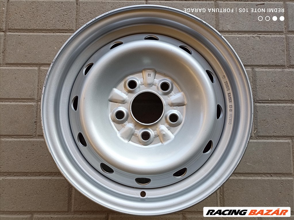 5x120 15" Hyundai H1 újszerű lemezfelni garnitúra (R337) 5. kép