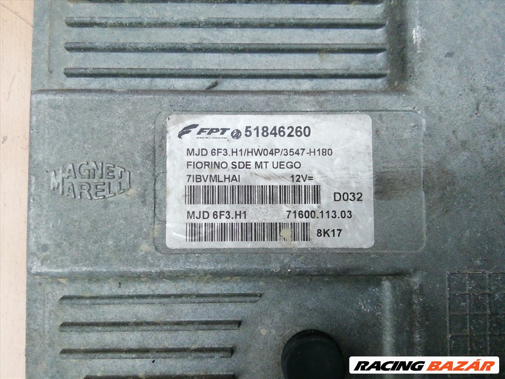 Fiat Fiorino , Qubo 2007-2016 1,3 16v Diesel Motorvezérlő 51846260 2. kép