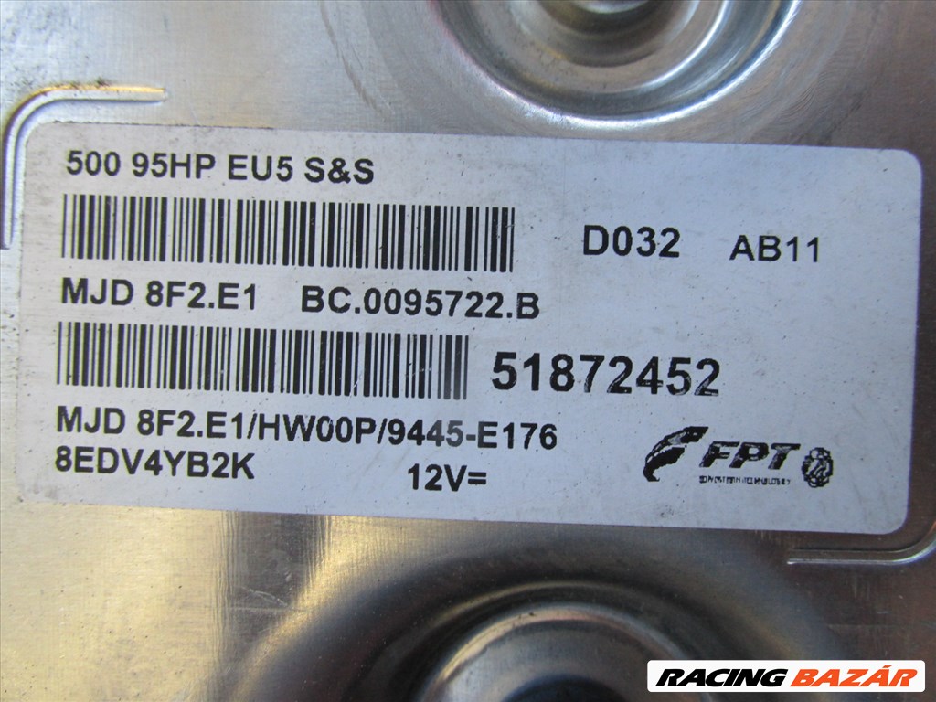 Fiat 500 1,3 Jtd motorvezérlő 51872452 3. kép