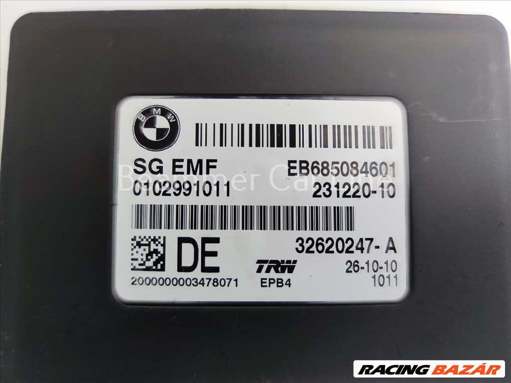 BMW F10/F11/F06/F12/F13/F25/F26 Kézifék vezérlő  modul (EMF)	 6850846 2. kép
