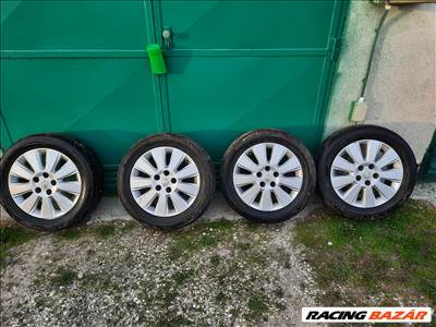  OPEL Vectra C 16-os gyári alufelni garnitúra:5x110 . 6,5Jx16 Et41,kopott gumival 