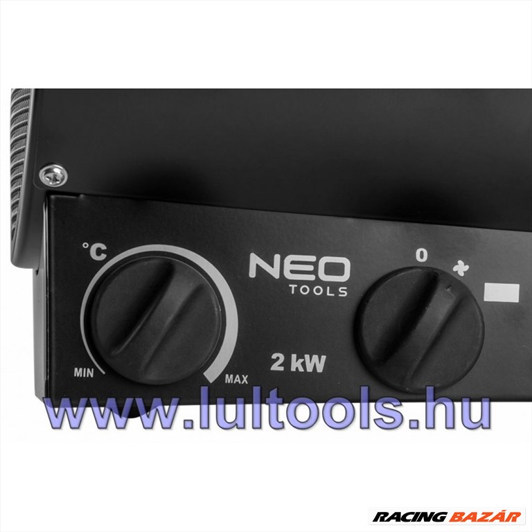 Ipari elektromos hősugárzó termosztáttal 2000W Neo Tools 3. kép