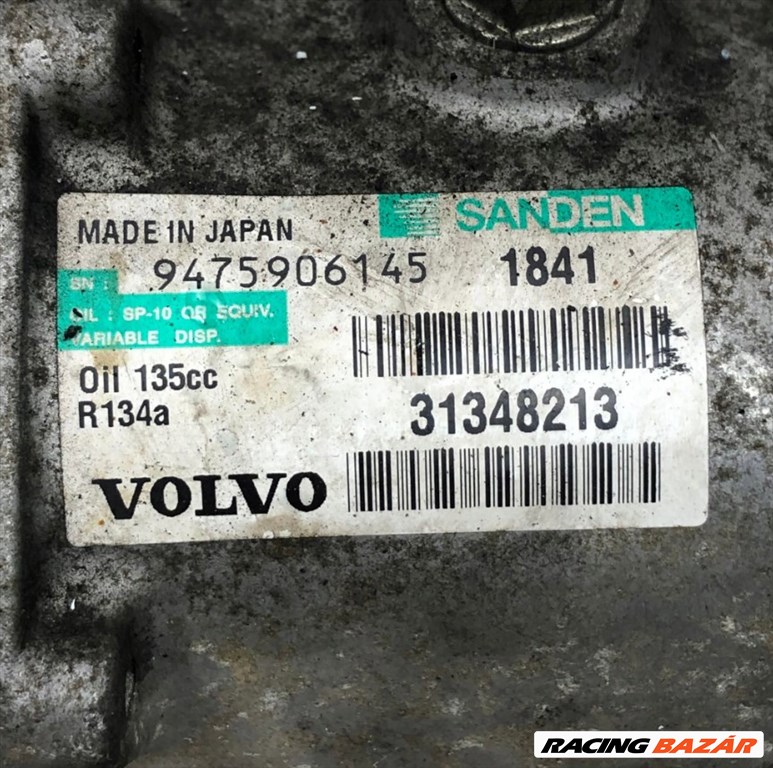 Volvo V60 D2 klímakompresszor  31348213 4. kép