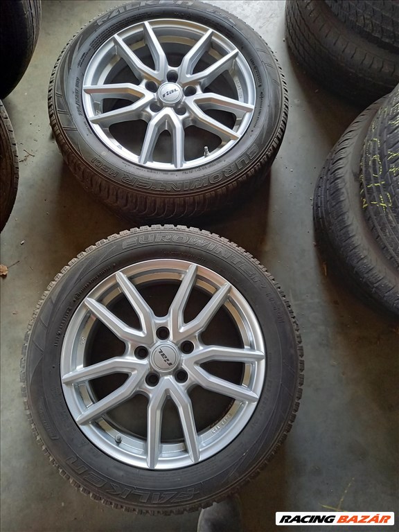 Opel Astra J Zafira C 5x115-as 7.5x17" újszerű Rial alufelni, 225/55 használt Falken téli gumi sxx1 1. kép