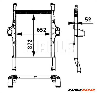 MAHLE CI 113 000P - töltőlevegő-hűtő IVECO