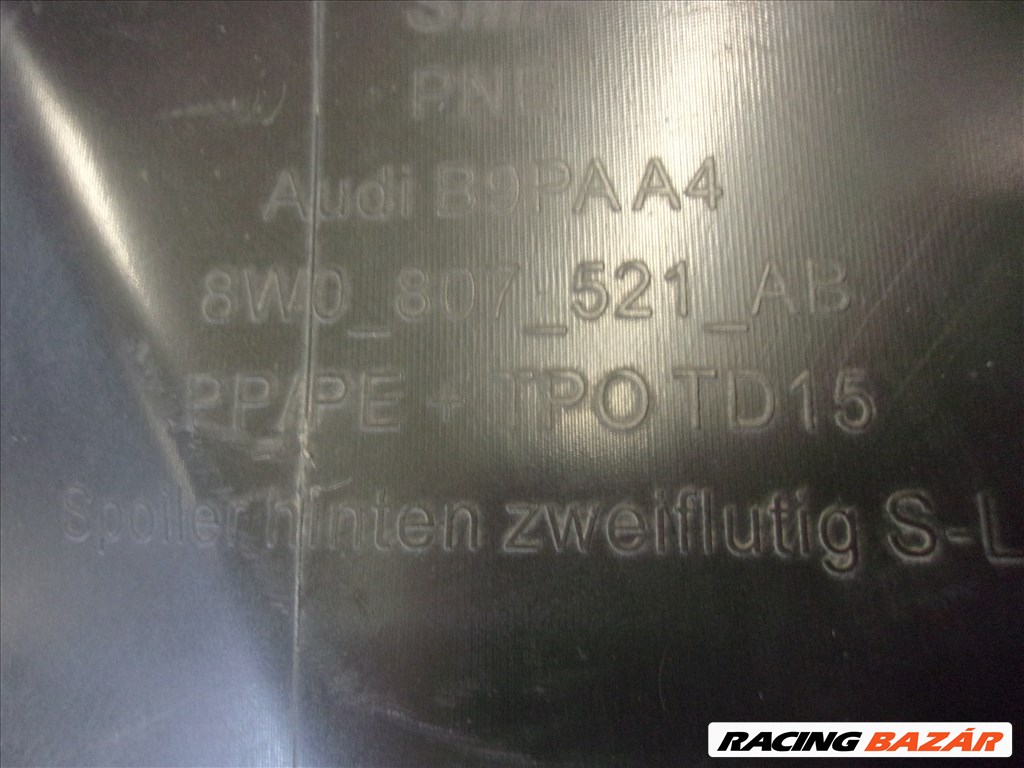 AUDI A4 S-Line hátsó lökhárító szegély 2020-  8W0807521AB 7. kép